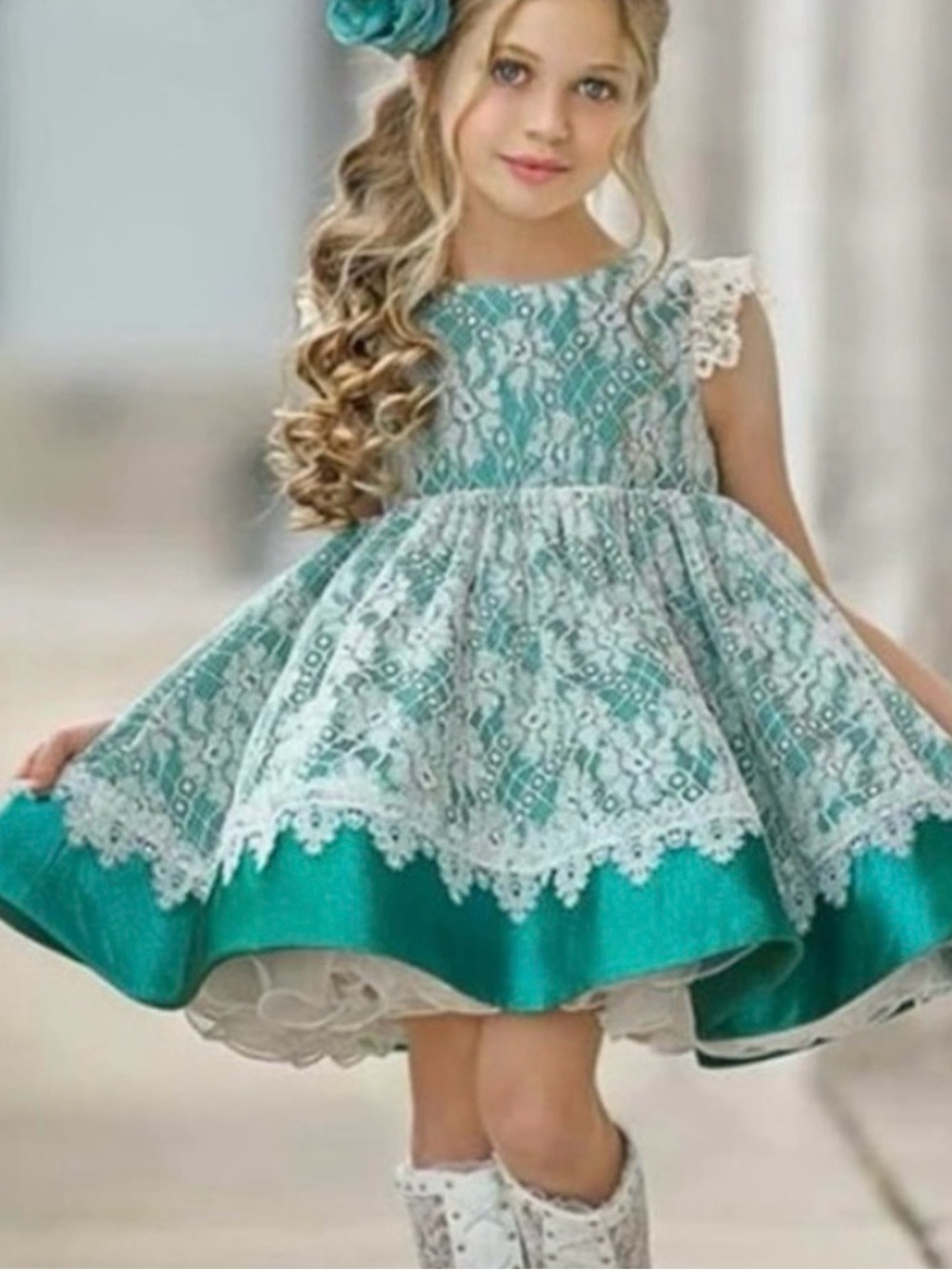 NWT Dollcake Princess Diaries Green Holiday  Dress Girls Size 5